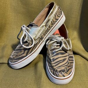 Sperry Topsider boat shoes Animal Print